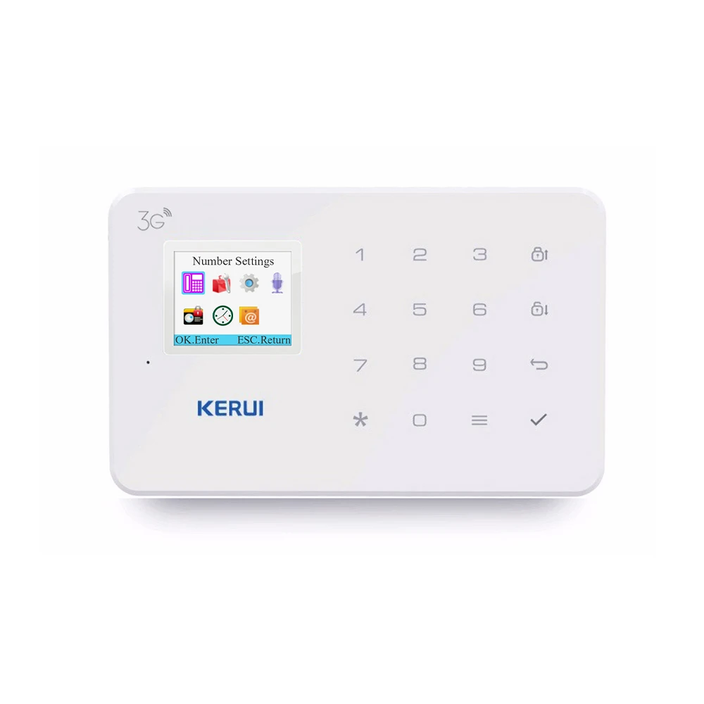 KERUI G183 WCDMA 3g 1,7 дюймов TFT цветной экран дисплей сигнализация s Беспроводная GSM домашняя охранная сигнализация наборы