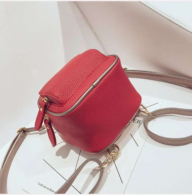 NIGEDU Kpop Women backpack Puppy pendant female shoulder bag small PU leather backpacks for girls teenagers wallets Daypack  (22)