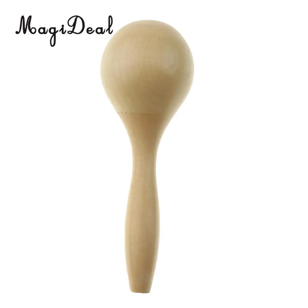 

1Pc Wooden Sand Hammer Maraca Shaker Music Toy Musical Instrument Kids Baby Toddlers Hand Percussion Gift