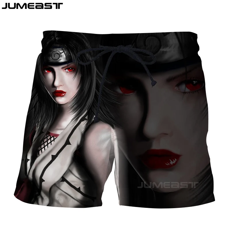 Jumeast бренд для мужчин/для женщин 3D печатных мультфильм аниме шорты Наруто мужские шорты для купания новые летние быстросохнущая пляжн - Цвет: 36