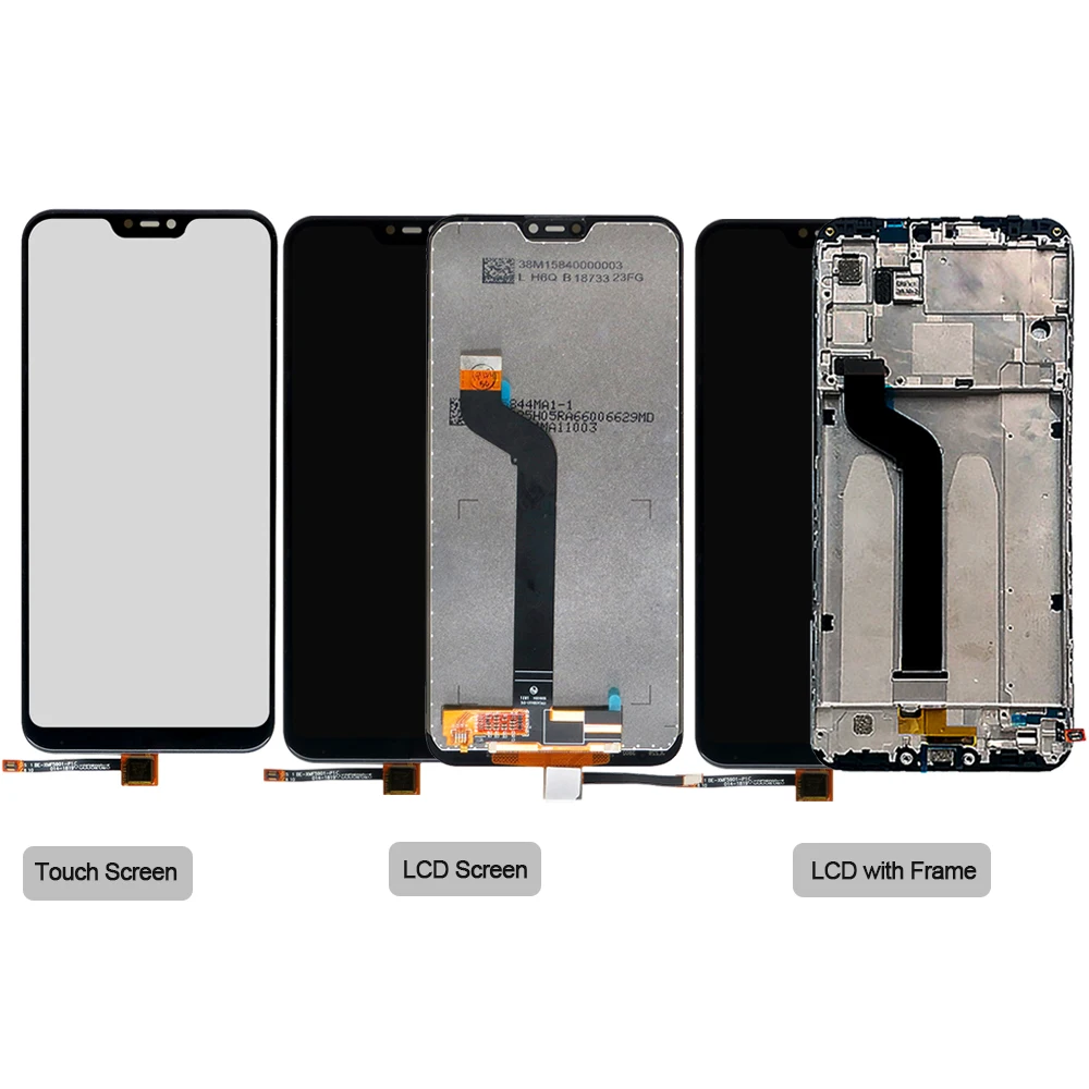 

100% Tested for Xiaomi Redmi 6 Pro LCD Display Touch Screen Digitizer With Frame Assembly For Xiaomi Mi A2 Lite Mobile Phone