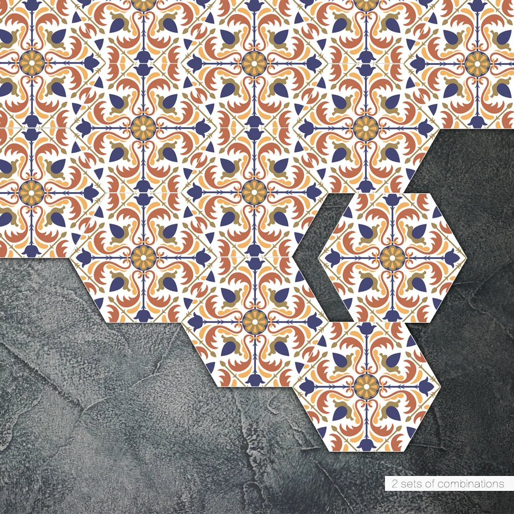 Funlife 3 مجموعات من 30 قطع جديد ديكور المنزل ملصقات الحائط غرفة نوم غرفة المعيشة بلاط أرضية الحمام معجون العربي أسلوب