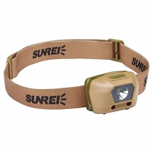 SUNREE рыбалка ультра-светильник IPX6 Водонепроницаемый 225 люмен Пеший туризм кемпинг светодиодный регулируемое наголовное крепление светильник с 4 светильник ing режима D