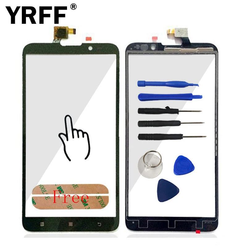 A Quality Touchscreen HighScreen For Lenovo S939 Touch Screen Digitizer Panel Front Glass Sensor Sticker Free