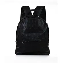 5* рюкзак сумка с заклепками PU Череп для женщин s Черный для женщин девочек