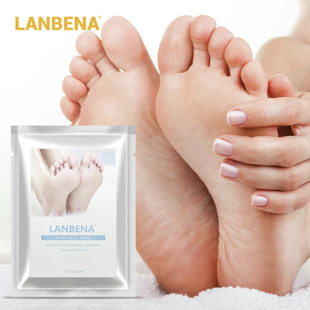 LANBENA Exfoliating Foot Peel Mask Only Need One Pair Remove Dead Skin
