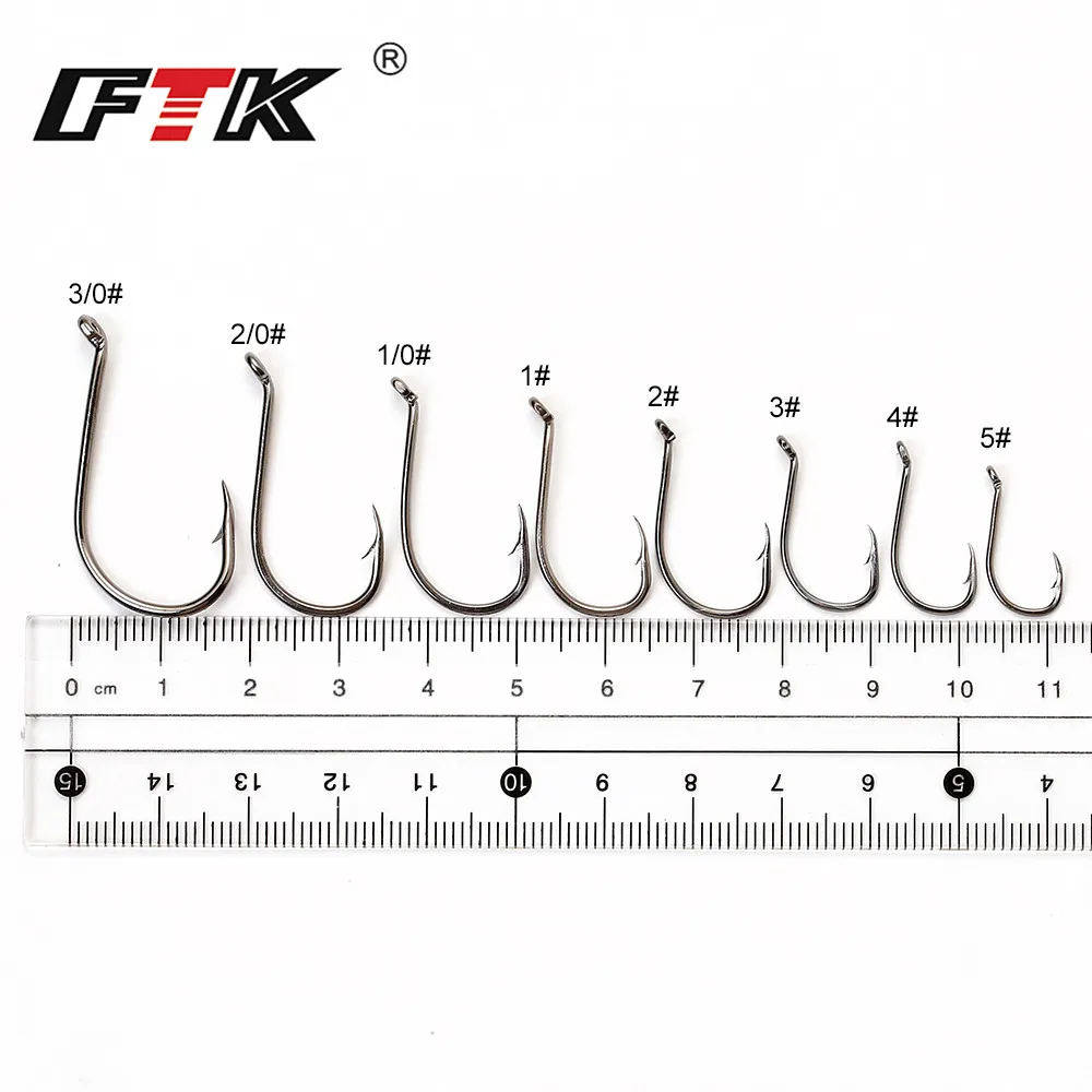 FTK рыболовный крючок Octpus рыболовные крючки 3/0 # 1/0 с 50 шт. 1 5 100 крючками из Норвегии