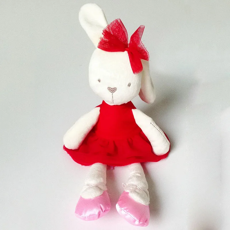 Kawaii Кролик плюшевые игрушки кролик мягкие животные куклы мягкие игрушки Детская кровать подушка Успокаивающая Игрушка Дети День рождения пасхальные подарки - Цвет: red cloth rabbit
