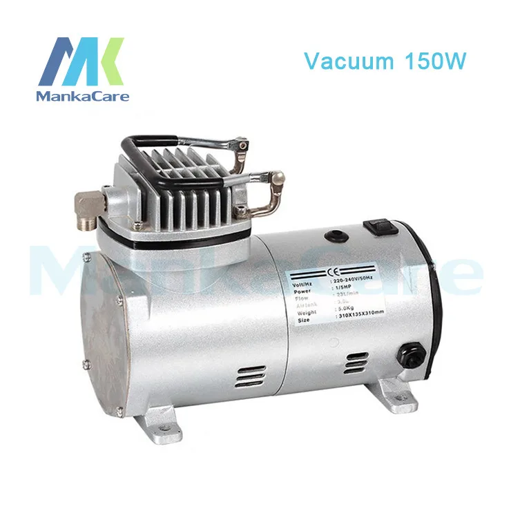 

Manka Care - 220V (AC) 23L/MIN 150 W mini piston vacuum pump/Silent Pumps/Oil Less/Oil Free/Compressing Pump
