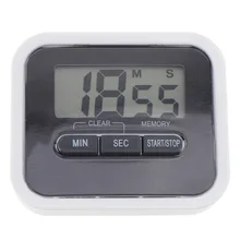 LCD Digital Magnetic Kitchen Countdown Timer Alarm with Stand White Kitchen Timer Practical Cooking Timer Alarm Clock portable 1 7 lcd digital kitchen timer green white black