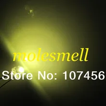 1000 шт./лот! 5 мм соломенная шляпа теплый белый светодиод(3000MCD) 5 мм светло-светодиод 5 мм прозрачный широкий угол светодиодные