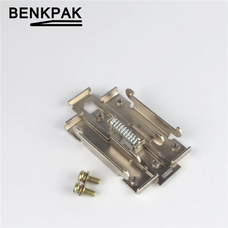 1pcs 35mm Din Rail Fixed Solid State Relay Clip Clamp With 2 Mounting