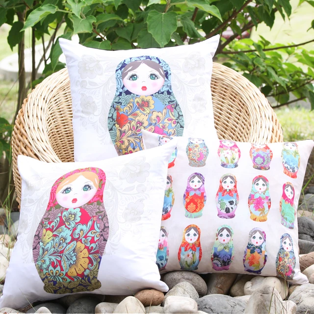 2017 New Arrival Porcelain Doll Microfiber Decorative Pillow Cover 2017 New Arrival Porcelain Doll Microfiber Decorative Pillow Cover Throw Cushion Case