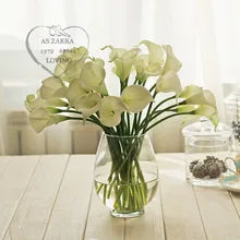 Новинка! 120X маленькая ПУ Одиночная Калла Лилия, очень реалистичный вид, 3 цвета на выбор, декорация, через EMS