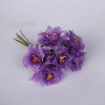 

4CM artificial silk stamens Organza roses bouquet,hand wrist corsage flower hair garland accessories,boutonniere,diy arrangement