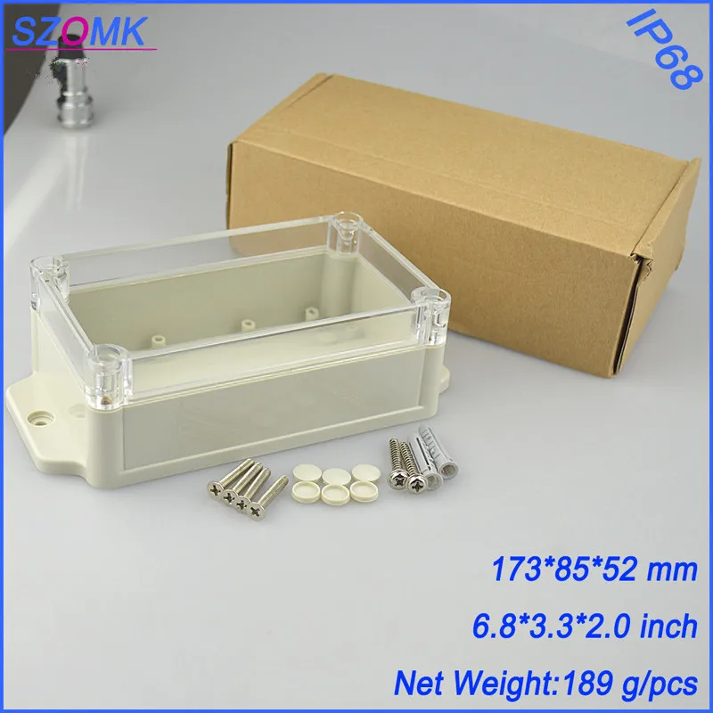 

4 pieces a lot slingbox for electronics pcb 173*85*51MM 6.8*3.3*2 inch electronics plastic enclosure