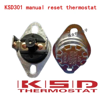 

5pcs KSD301/KSD303 70C 70 Degrees Celsius Manual reset Thermostat Normally closed (NC) Temperature switch Temperature control