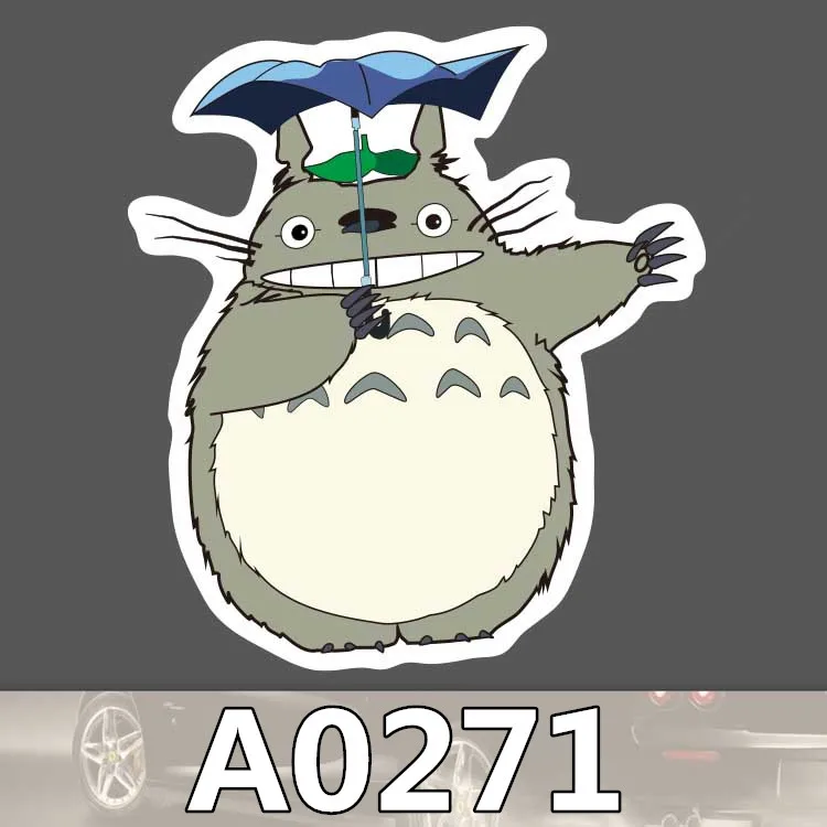 

Doinbby A0271 Hayao Miyazaki Totoro Waterproof Sticker for Cars Laptop Luggage Skateboard Graffiti Cartoon Notebook Stickers