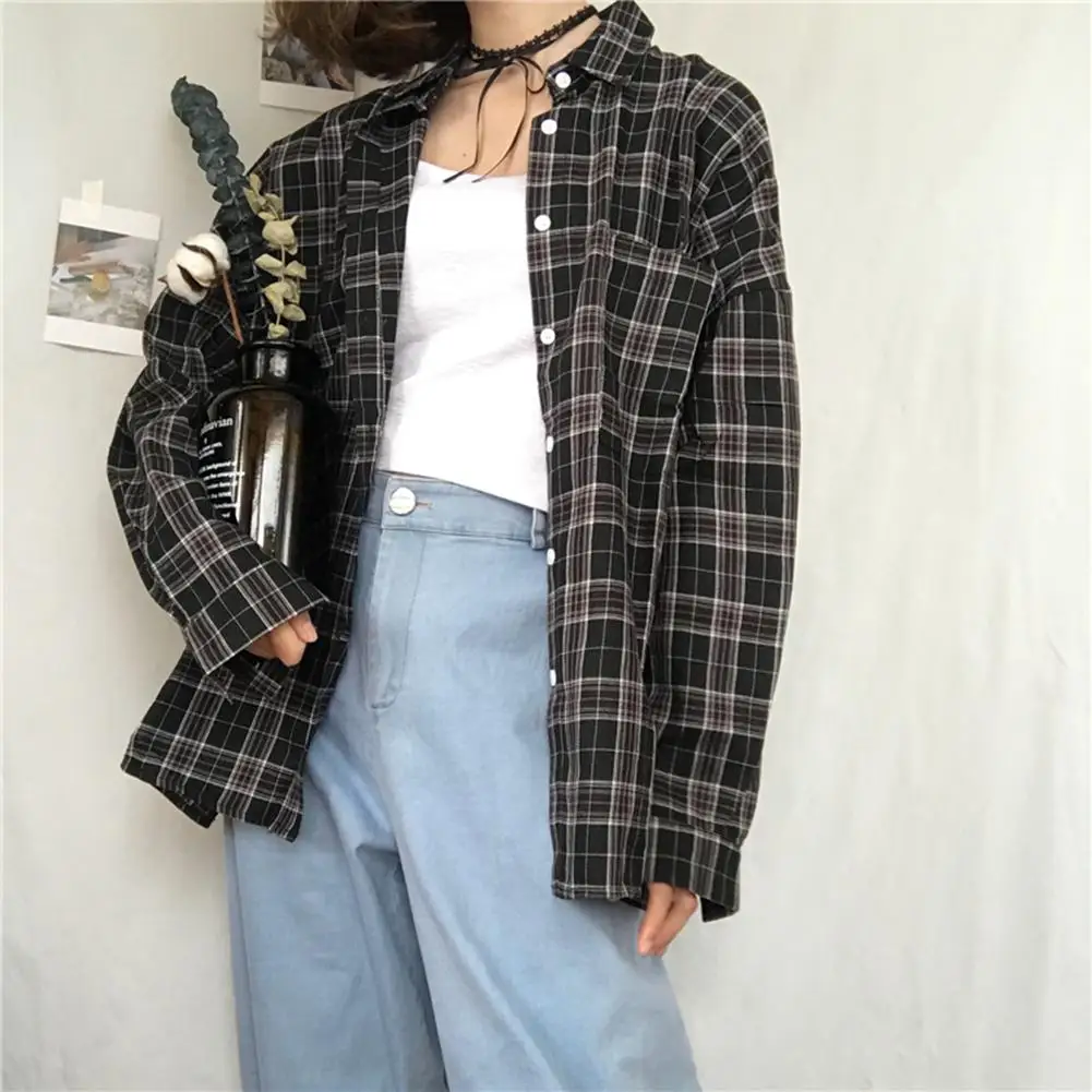 Winter Retro Plaid Shirt 