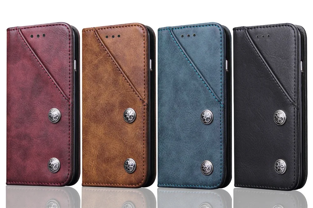 

Luxury Wallet PU Leather Case with Stand and Card Holder Phone Bag Flip Cover for iPhone 6 6S 8 7 / Plus S8 S8+ NOTE 8