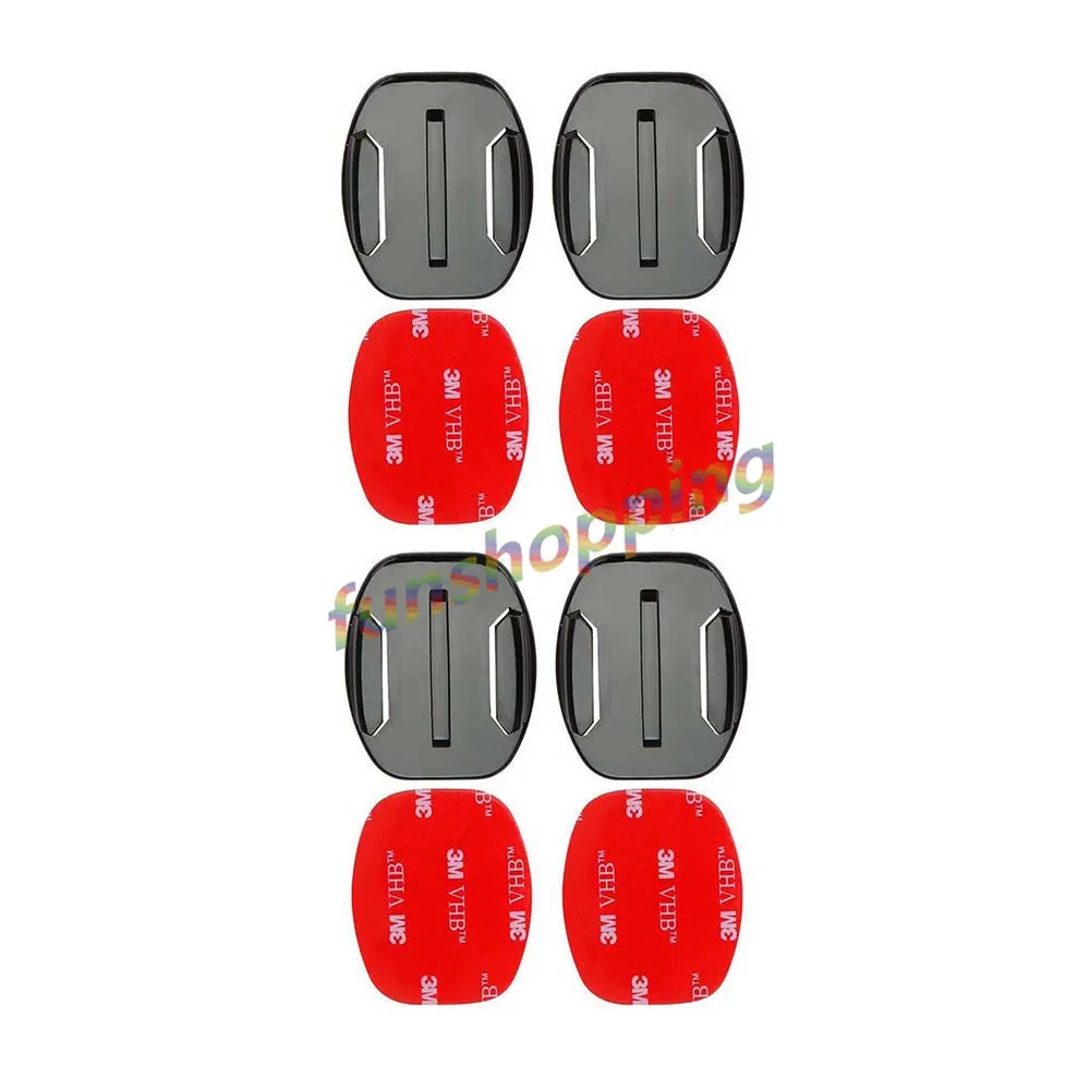

4 PCS Flat Mount Set Sticker Adhesive for Gopro Hero 7 6 5 4 3+ 2 Xiaomi Yi Action Camera For Go pro Accessories