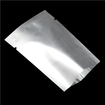 

200pcs/Lot Matte Aluminum Foil Heat Seal Flat Open top Pouch with Tear Notch for Tea Dried Food Package Mylar Vacuum Storage Bag