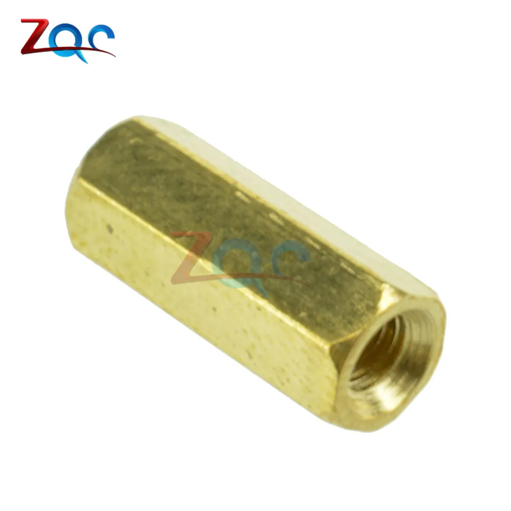 

50PCS Brass M3 12mm M3*12 PCB Boards Hex Screw Net Nut Standoff Spacer connector