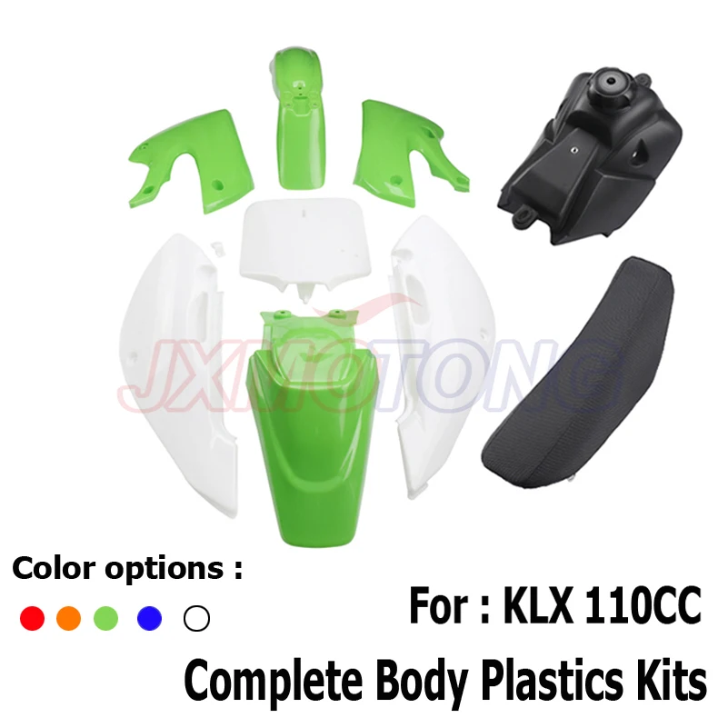 Пластиковые обтекатели сиденье и топливный бак для Kawasaki KLX110 KX65 DRZ110 RM65 |