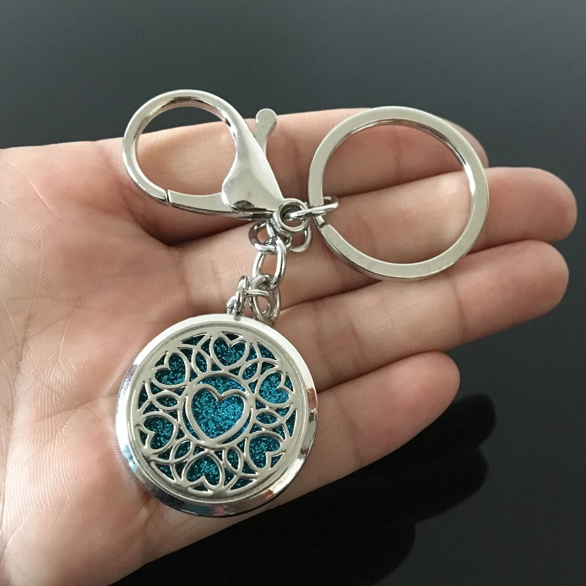 Серебряное кольцо для ключей Древо жизни диффузор медальон ювелирные изделия