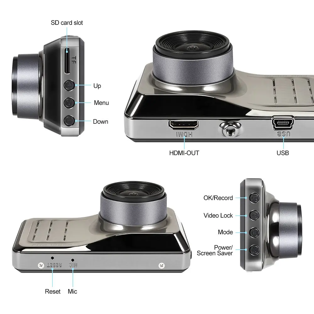 Автомобильная видеокамера Dash Cam, DR10 автомобильный Blackbox FHD цифровой вождение автомобиля ночное видение WDR парковка мониторинга