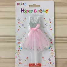 candle 1pcs/lot Girl Party Supplies girls favor Cupcake Toppers Pick Kid Birthday Party Decorations 1pcs lot kid watch