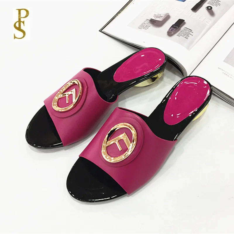 

Low heel shoes for mama African style slippers for women
