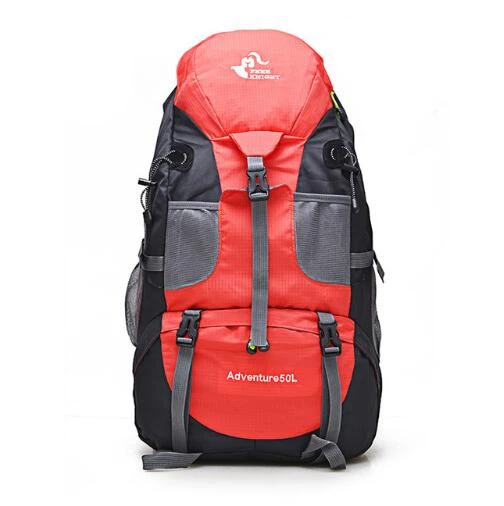 50L& 60L Открытый Рюкзак Кемпинг альпинистская сумка водонепроницаемый альпинистские походные рюкзаки Molle спортивная сумка рюкзак для альпинизма - Цвет: 50L Red