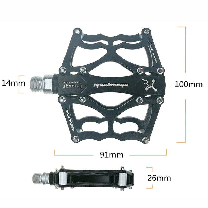 Педали из алюминиевого сплава для велосипеда MTB велосипедные педали платформы для велосипеда и уличных видов спорта многоцветные горные педали, велосипедные аксессуары