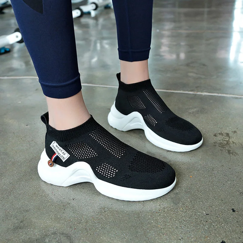 

Summer Sport Shoes Women Running Shoes 2019 Gym Shoes Lady Breathable Mesh Sneakers Women Fitness Jogging Trainers Sock Footwear