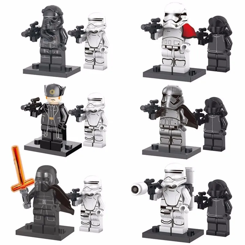 

12PCS Legoing Star Wars 7 The Force Awakens Ren Kylo Captain Phasma Mini Figure Building Blocks Set Bricks Toy For Kid Gift