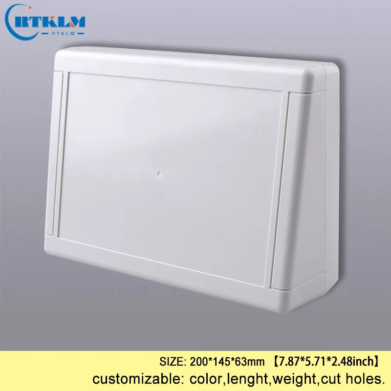 ABS junction box diy instrument case plastic box for electronic project plastic electric box custom desktop box 200*145*63mm