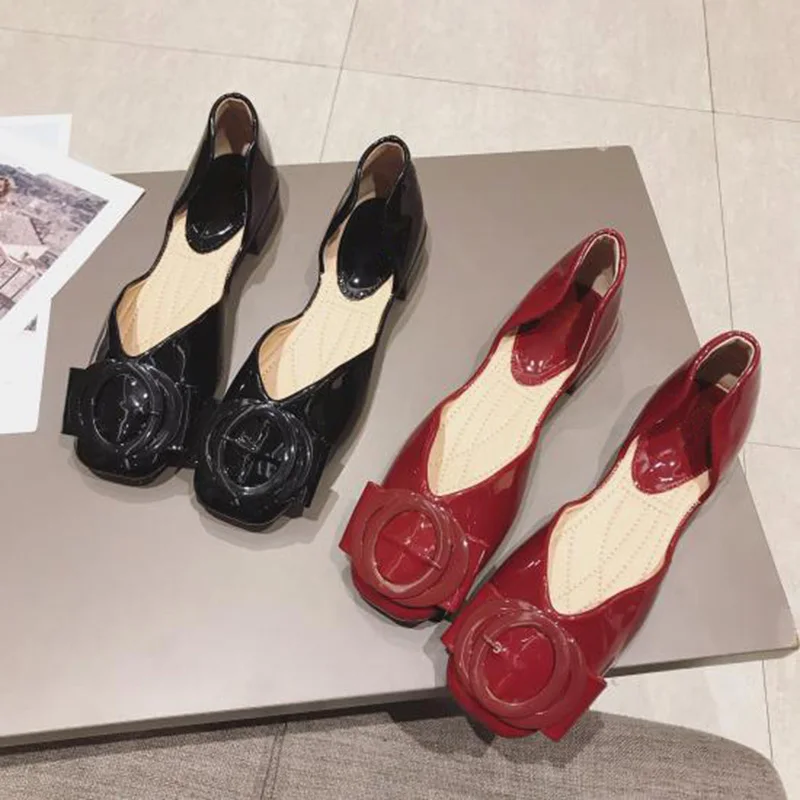 Роскошные женские водонепроницаемые мокасины на плоской подошве г. Женская повседневная кожаная обувь на плоской подошве Женская офисная обувь без шнуровки черного и красного цвета размера плюс A1307