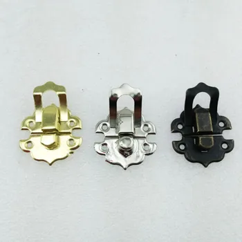 

4Pcs 30*30mm,Antique Iron Jewelry Box Padlock Hasp Locked Wooden Wine Gift Box Handbag Buckle Hardware Accessories