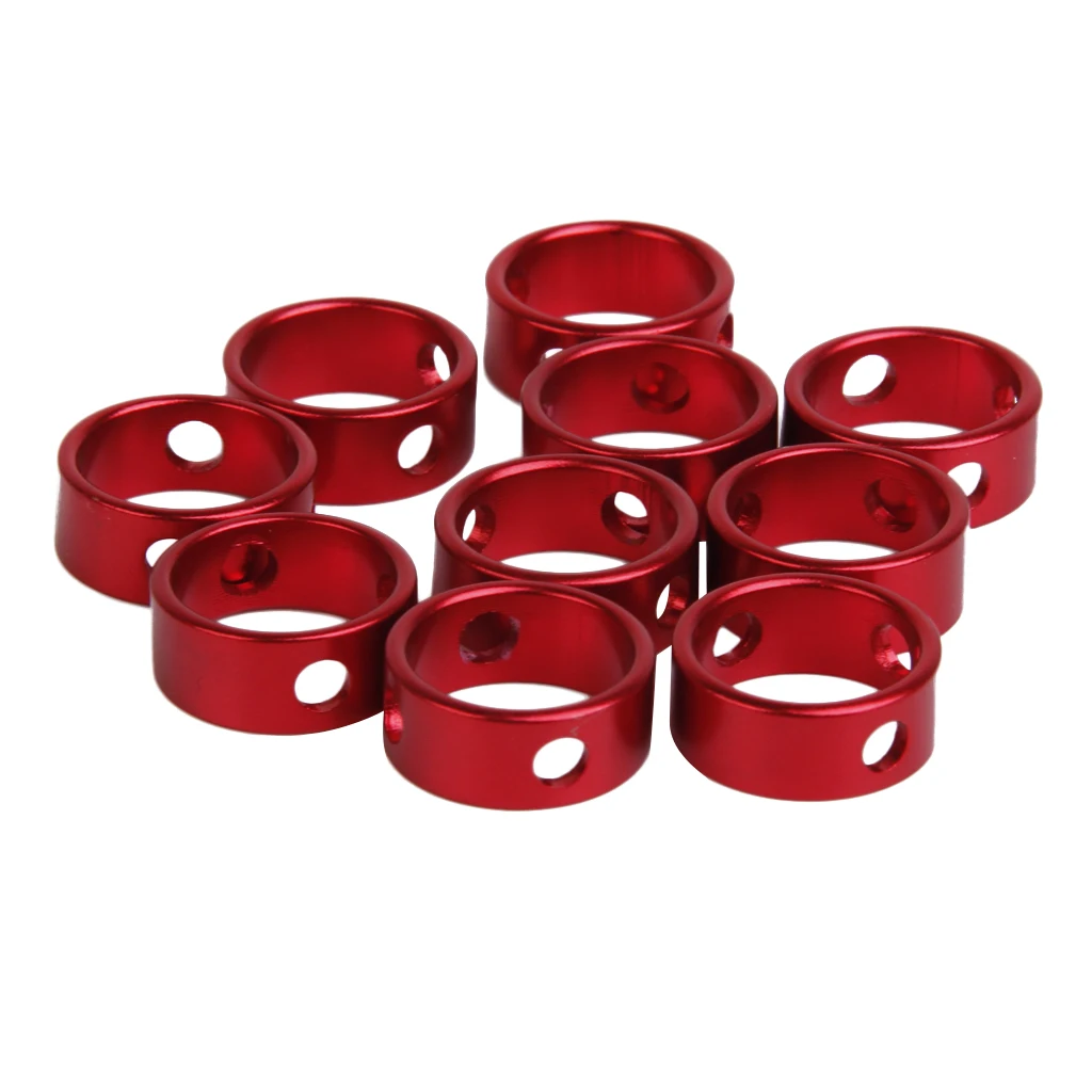 MagIDeal 10 Red Aluminum Alloy Tent Awning Cord Rope Fastener Guy Line Runners Tensioners Outdoor Tools