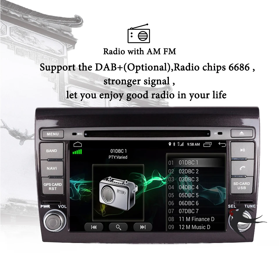 Sale 2 Din Android 8.0 Car Multimedia player For Fiat/Bravo 2007 2008 2009 2010 2011 2012 DVD Automotivo GPS Radio 4 GB RAM Stereo 5