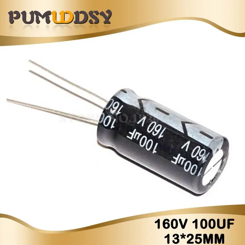 10PCS Higt quality 160V100UF 13*25mm 100UF 160V 13*25 Electrolytic