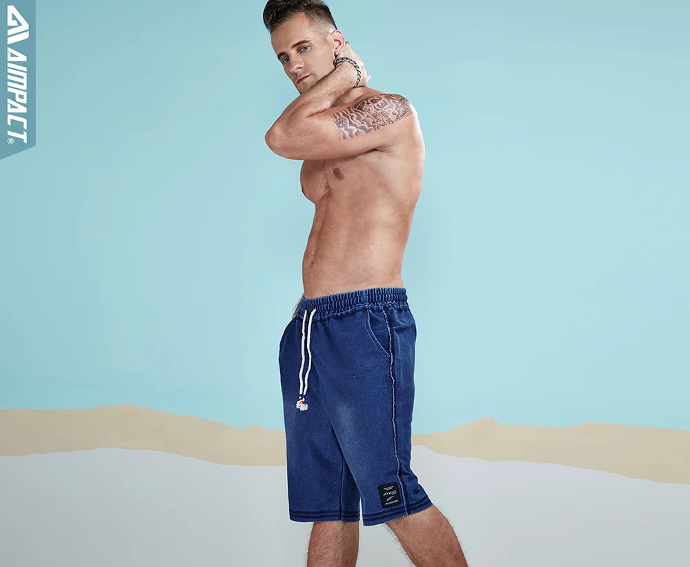 Aimpact Cotton Shorts Men's Leisure Casual Jogger For Men 2018 Summer Spring Fashion Hip Hop Male Knitted Jeans Short 2AM2005 (20)