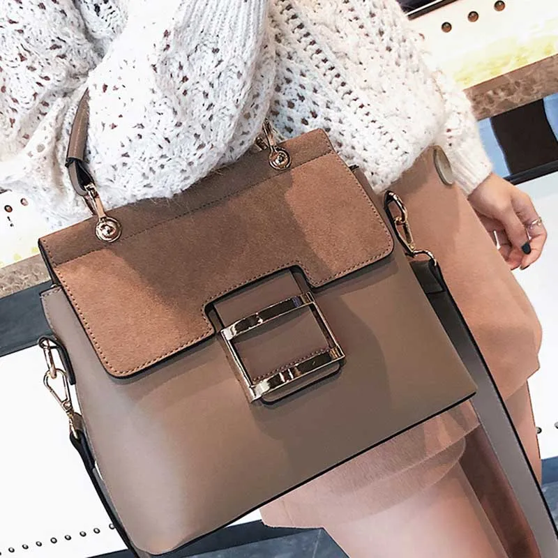 Women Luxury Leather Handbag Metal Hasp Female Messenger Bag Large Casual Lady Shoulder Bag Fashion Travel Crossbody SS7053 (9)