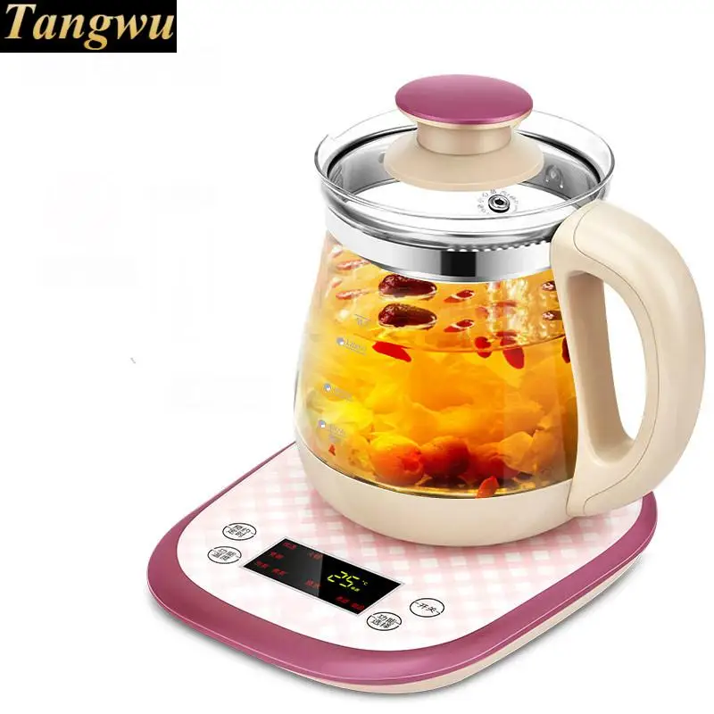 Full automatic and thickened glass multi purpose tea pot boiling pot, blackin Electric Kettles