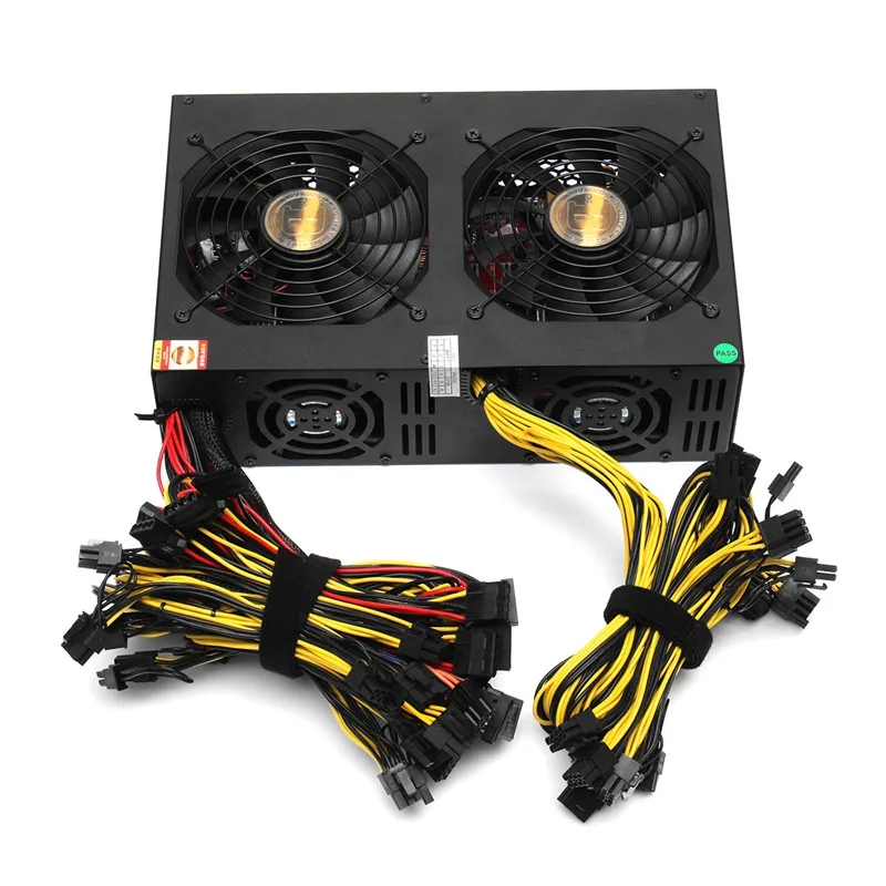 comprar NOVA 3450 W fonte de Alimentação ATX PC Mineiro Máquina 24 Gráficos Interface com 113 Placas Gráficas High end 80 PLUS Gold Para Bitcoin mineração