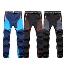Мужские походные брюки для спорта на открытом воздухе, оборудование для велоспорта, треккинговые брюки, сохраняющие тепло, ветрозащитные водонепроницаемые штаны для велоспорта#95851