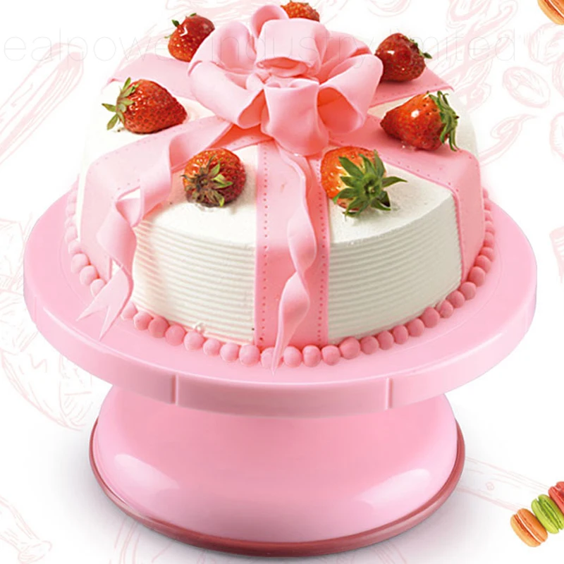 Fodd Grade ABS Cake Decorating Turntable Anti Skid Cake