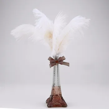 

2017 New 50PCS/SET 25-30CM Long Ostrich Feathers DIY Wedding Party Decorative Celebration Feathers For Clothing Accessories