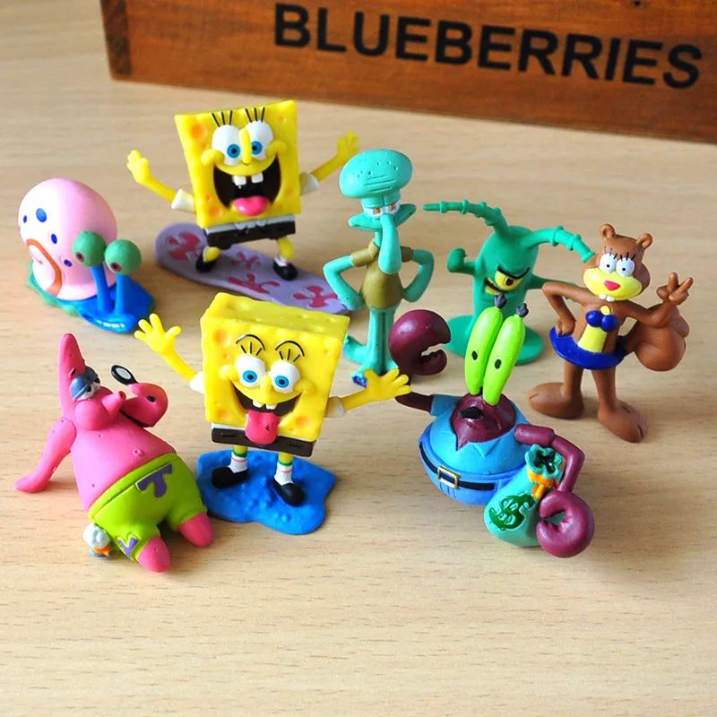 Статуэтка bob. Магнитные бобы игрушка. Набор фигурок spongebob / губка боб (8шт 5-7см в пакете). Фигурки бобы. Фигурки бобы.